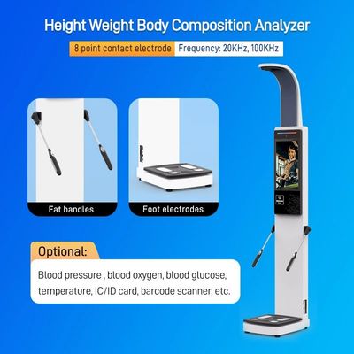 New Body Composition Analyzer 8 Electrode Bioelectrical Impedance Analysis Full Body Fat Analyzer Machine