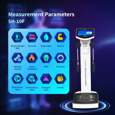 SH-10F Eight-electrode LCD Touch Screen Body Fat Monitor with Wi-Fi/OEM/ODM for Body Analysis