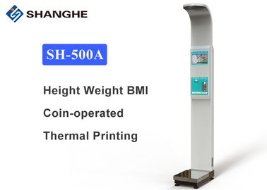 Electronic Coin Operated Body Height And Weight Bmi Scale 10.1 Inch Lcd Screen