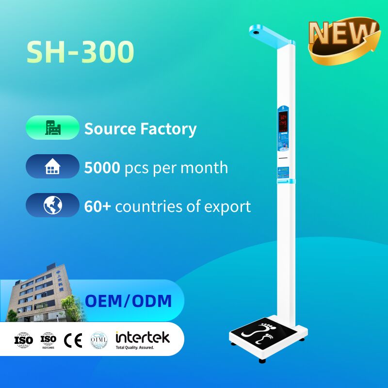 Electronic Height and Weight Measuring Scales Digital Height and Weighing Scale